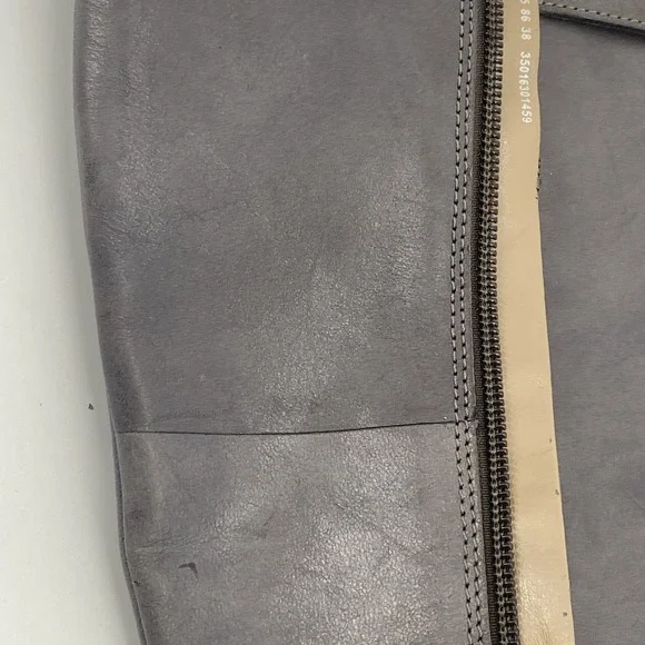 ECCO Sullivan Riding Boots  Gray‎ Leather Knee High Zip up Women's 38/ 7.5 - Picture 10 of 10